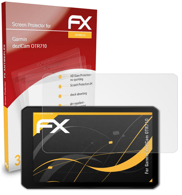 atFoliX FX-Antireflex Displayschutzfolie für Garmin dezlCam OTR710