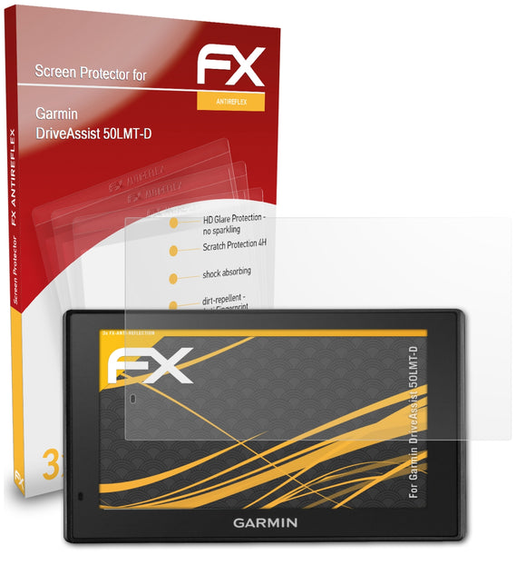 atFoliX FX-Antireflex Displayschutzfolie für Garmin DriveAssist 50LMT-D