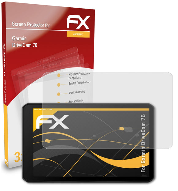 atFoliX FX-Antireflex Displayschutzfolie für Garmin DriveCam 76