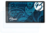 Schutzfolie Bruni kompatibel mit Garmin DriveSmart 55, glasklare (2X)