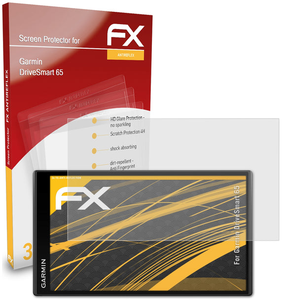 atFoliX FX-Antireflex Displayschutzfolie für Garmin DriveSmart 65
