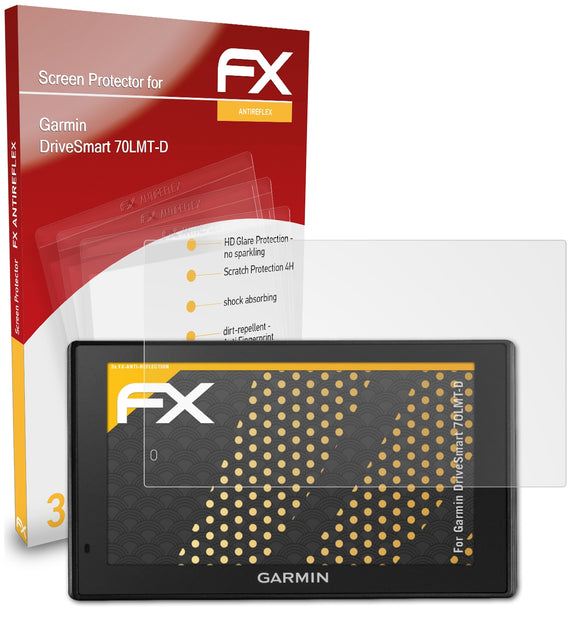 atFoliX FX-Antireflex Displayschutzfolie für Garmin DriveSmart 70LMT-D