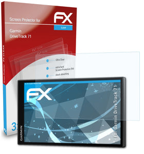atFoliX FX-Clear Schutzfolie für Garmin DriveTrack 71