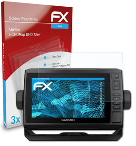atFoliX FX-Clear Schutzfolie für Garmin ECHOMap UHD 72sv