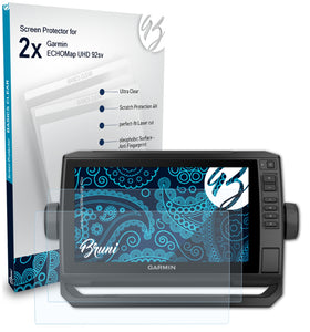 Bruni Basics-Clear Displayschutzfolie für Garmin ECHOMap UHD 92sv