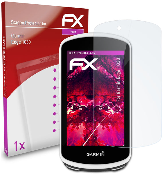 atFoliX FX-Hybrid-Glass Panzerglasfolie für Garmin Edge 1030