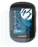 Schutzfolie Bruni kompatibel mit Garmin Edge 130, glasklare (2X)