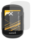 Panzerfolie atFoliX kompatibel mit Garmin Edge 130, entspiegelnde und stoßdämpfende FX (3X)
