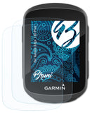 Schutzfolie Bruni kompatibel mit Garmin Edge 130 Plus, glasklare (2X)