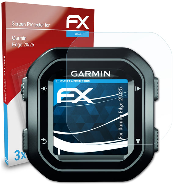 atFoliX FX-Clear Schutzfolie für Garmin Edge 20/25