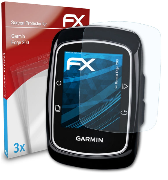 atFoliX FX-Clear Schutzfolie für Garmin Edge 200