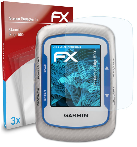 atFoliX FX-Clear Schutzfolie für Garmin Edge 500