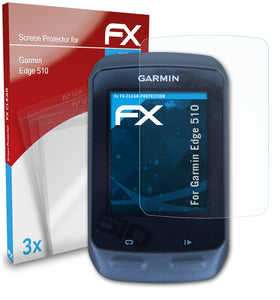 atFoliX FX-Clear Schutzfolie für Garmin Edge 510