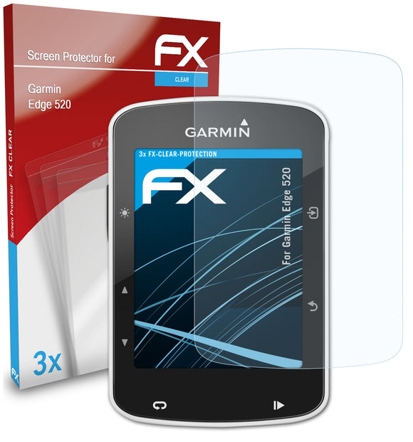 atFoliX FX-Clear Schutzfolie für Garmin Edge 520