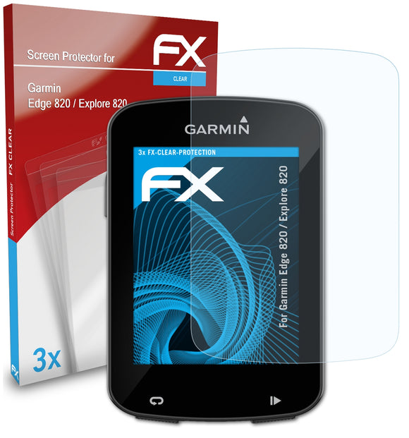 atFoliX FX-Clear Schutzfolie für Garmin Edge 820 / Explore 820