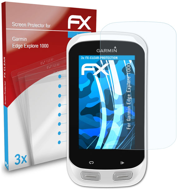 atFoliX FX-Clear Schutzfolie für Garmin Edge Explore 1000