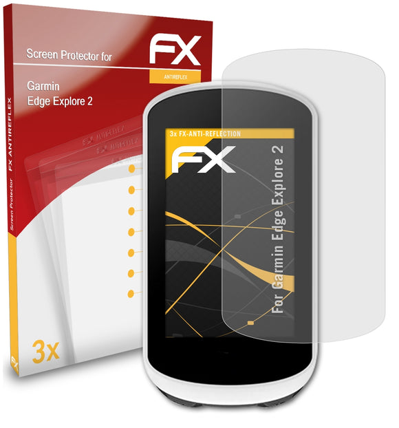 atFoliX FX-Antireflex Displayschutzfolie für Garmin Edge Explore 2