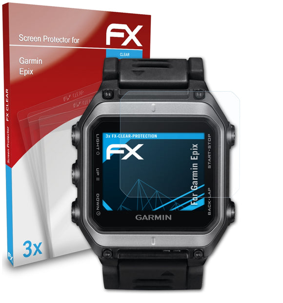 atFoliX FX-Clear Schutzfolie für Garmin Epix