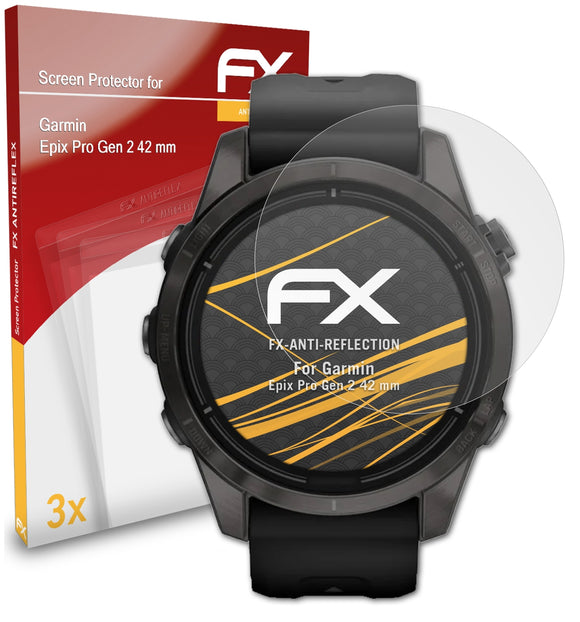 atFoliX FX-Antireflex Displayschutzfolie für Garmin Epix Pro Gen 2 (42 mm)