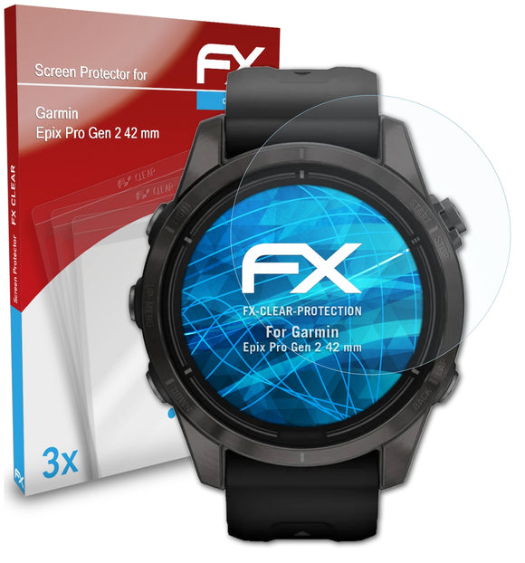 atFoliX FX-Clear Schutzfolie für Garmin Epix Pro Gen 2 (42 mm)