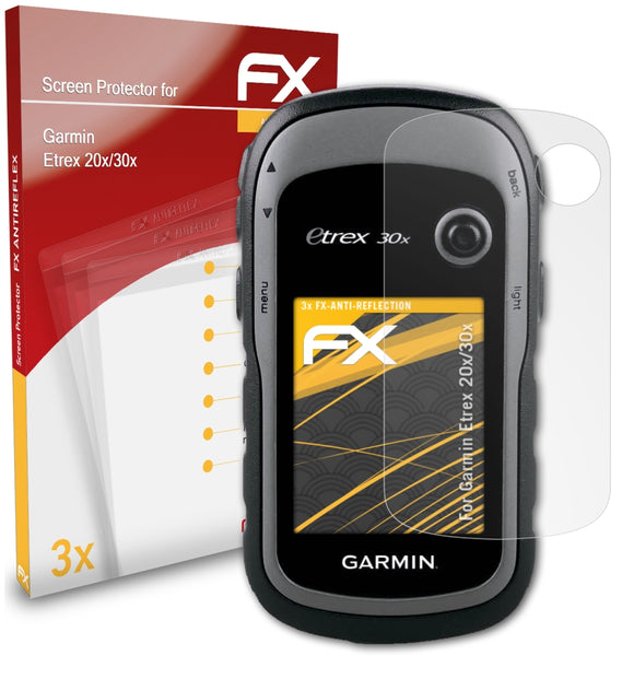 atFoliX FX-Antireflex Displayschutzfolie für Garmin Etrex 20x/30x