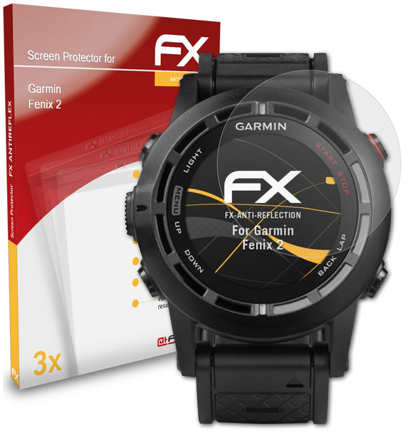 atFoliX FX-Antireflex Displayschutzfolie für Garmin Fenix 2
