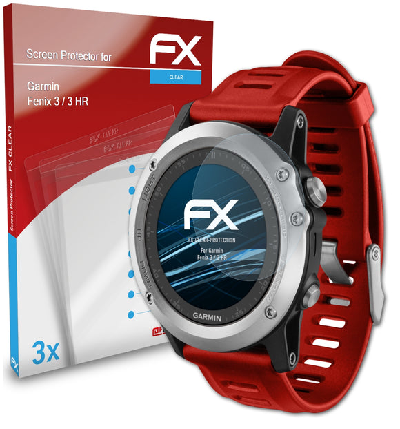 atFoliX FX-Clear Schutzfolie für Garmin Fenix 3 / 3 HR