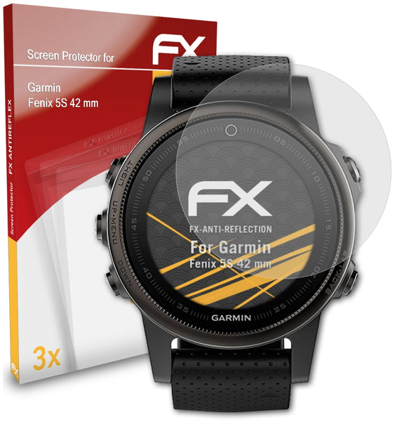 atFoliX FX-Antireflex Displayschutzfolie für Garmin Fenix 5S (42 mm)