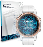 Bruni Basics-Clear Displayschutzfolie für Garmin Fenix  5S Plus (42 mm)