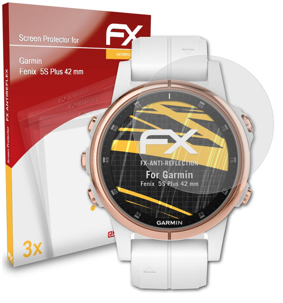 atFoliX FX-Antireflex Displayschutzfolie für Garmin Fenix  5S Plus (42 mm)