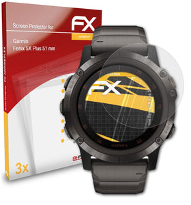 atFoliX FX-Antireflex Displayschutzfolie für Garmin Fenix 5X Plus (51 mm)
