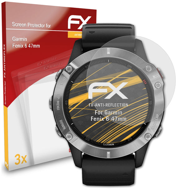 atFoliX FX-Antireflex Displayschutzfolie für Garmin Fenix 6 (47mm)