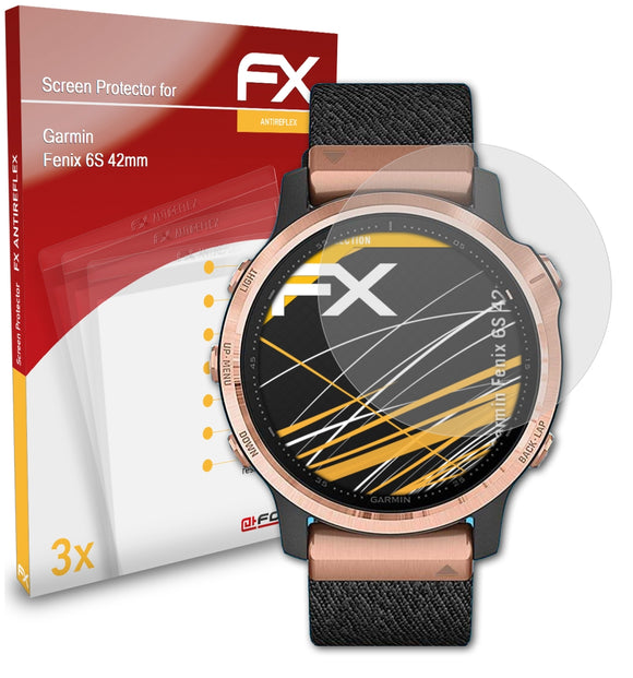 atFoliX FX-Antireflex Displayschutzfolie für Garmin Fenix 6S (42mm)