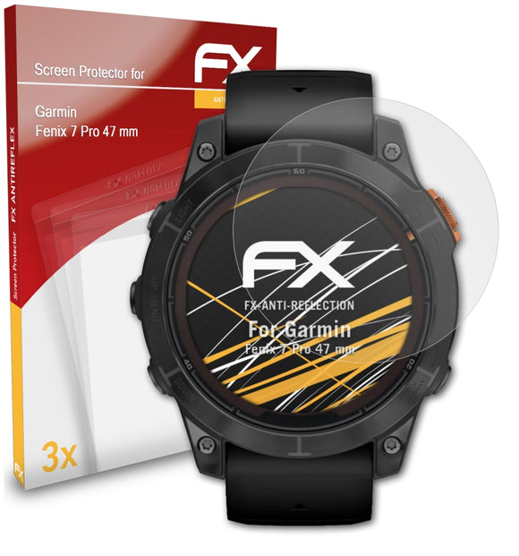 atFoliX FX-Antireflex Displayschutzfolie für Garmin Fenix 7 Pro (47 mm)