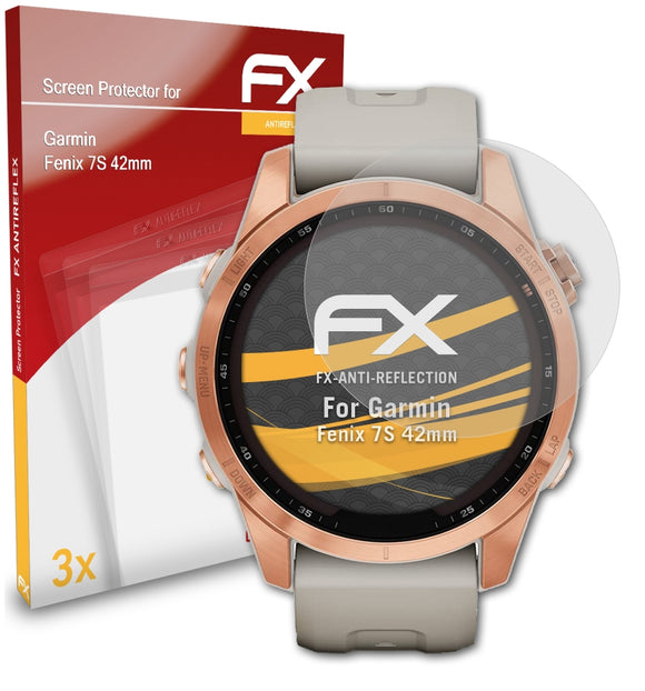atFoliX FX-Antireflex Displayschutzfolie für Garmin Fenix 7S (42mm)