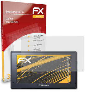atFoliX FX-Antireflex Displayschutzfolie für Garmin fleet 660/670