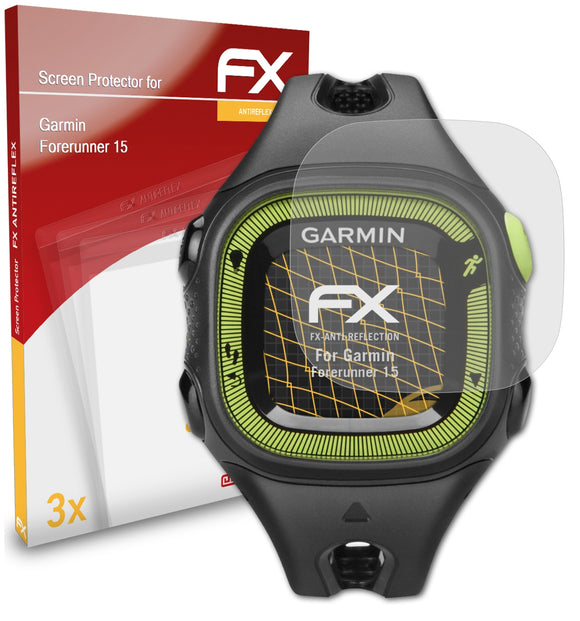 atFoliX FX-Antireflex Displayschutzfolie für Garmin Forerunner 15