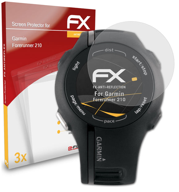 atFoliX FX-Antireflex Displayschutzfolie für Garmin Forerunner 210