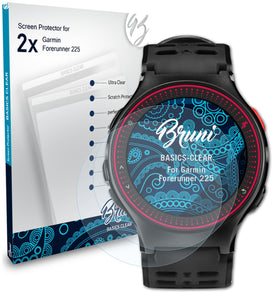 Bruni Basics-Clear Displayschutzfolie für Garmin Forerunner 225