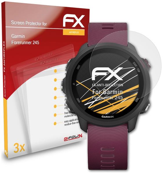 atFoliX FX-Antireflex Displayschutzfolie für Garmin Forerunner 245