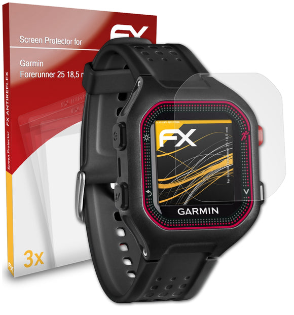 atFoliX FX-Antireflex Displayschutzfolie für Garmin Forerunner 25 (18,5 mm)