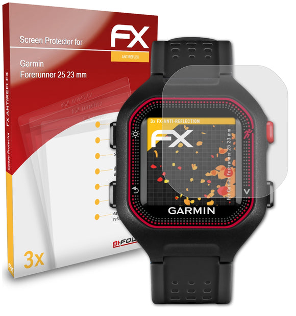atFoliX FX-Antireflex Displayschutzfolie für Garmin Forerunner 25 (23 mm)