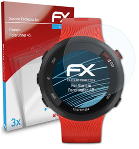 atFoliX FX-Clear Schutzfolie für Garmin Forerunner 45
