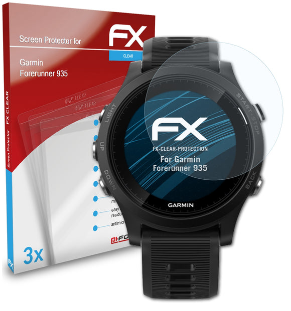 atFoliX FX-Clear Schutzfolie für Garmin Forerunner 935