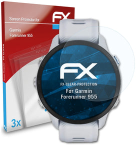 atFoliX FX-Clear Schutzfolie für Garmin Forerunner 955
