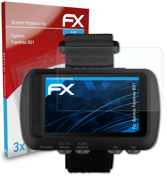 atFoliX FX-Clear Schutzfolie für Garmin Foretrex 601