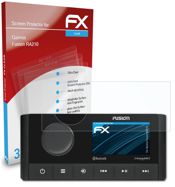 atFoliX FX-Clear Schutzfolie für Garmin Fusion RA210