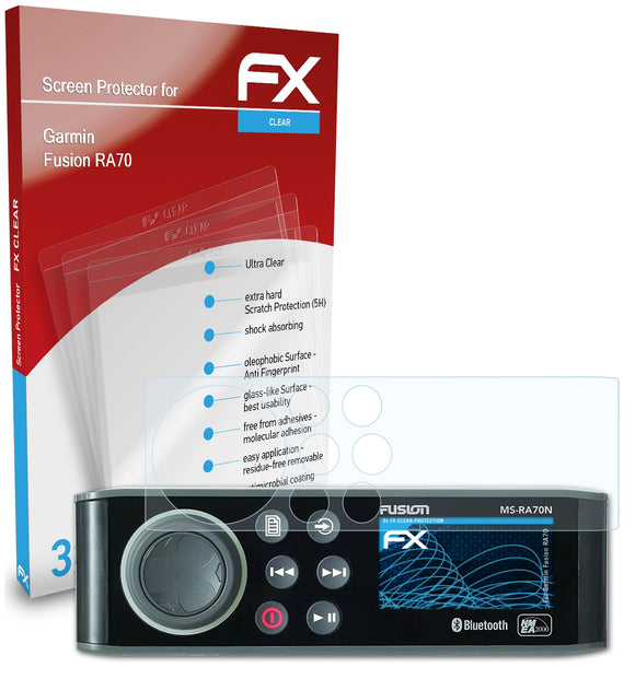 atFoliX FX-Clear Schutzfolie für Garmin Fusion RA70