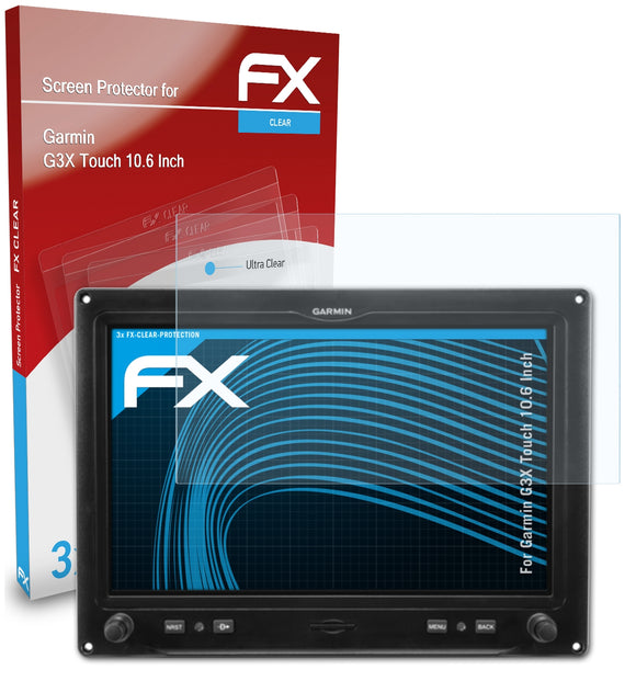 atFoliX FX-Clear Schutzfolie für Garmin G3X Touch (10.6 Inch)