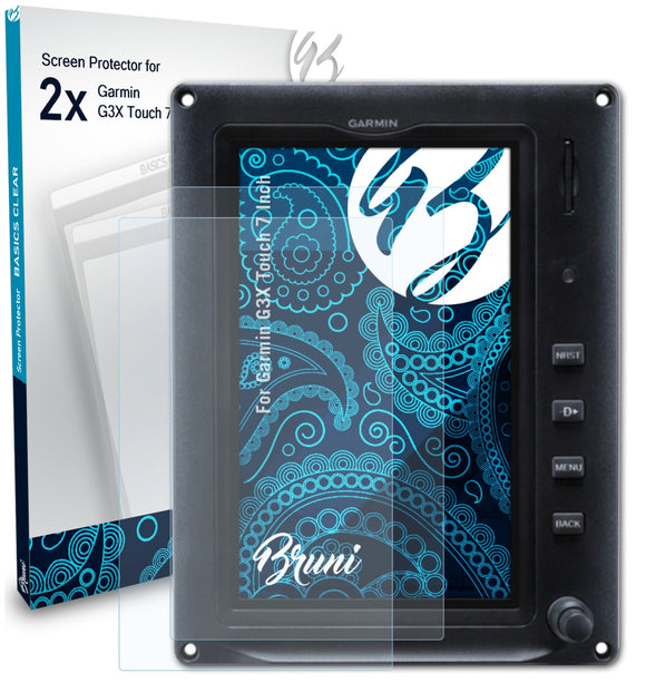 Bruni Basics-Clear Displayschutzfolie für Garmin G3X Touch (7 Inch)